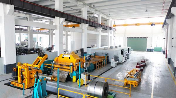 Uncoiling Leveling Laser Cutting Blanking Line For High Tensile Steel Stainless
