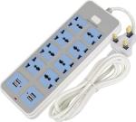 Home Desk Mount Power Strip European Style Plug Intelligent USB Lightning Fast