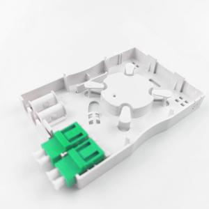 Wholesale Gray LC APC Plastic Fiber Optic Faceplate Socket Panel 2 Cores for Indoor Network from china suppliers