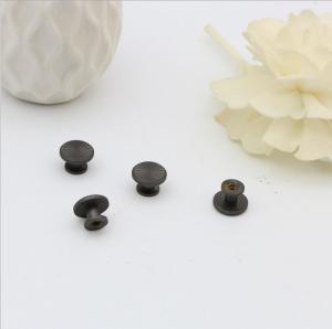 Wholesale Cheap fashion gunmetal color brass 10.5 mm flat rivets round head for handbags from china suppliers
