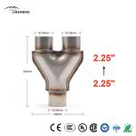 Y-Shaped Three-Way Exhaust Pipe Auto Parts Good Sale Auto Catalytic Converter