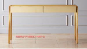 Wholesale Brass Gold Modern Metal Office Desk Heavy Duty Stable Structure from china suppliers
