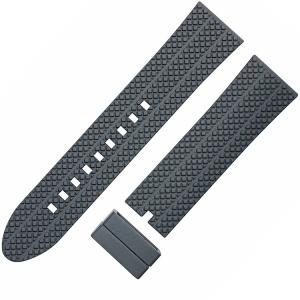 China SGS 24mm Rubber Watch Bands , SHX Mens Rubber Watch Straps on sale