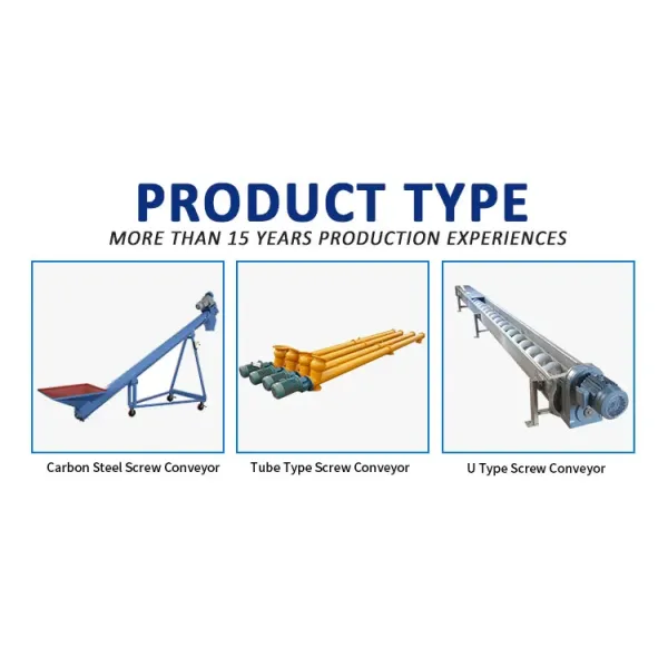 237mm Inclined Concrete Screw Conveyor Auger Conveyor Systems