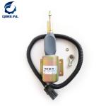 Excavator Fuel Stop Solenoid Shutoff Solenoid 12V Diesel Fuel Solenoid Valve