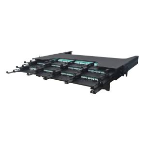 Wholesale MP6 Ultra High Density MPO/MTP Fiber Patch Panel 1U 144 Ports from china suppliers