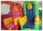 PVC Tarpaulin Seat Air Inflatable Sofa Couch Chair / Blow Up Advertising Signs