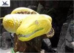 Animal Park Lifelike Animatronic Animals Customized Snake Sculpture For