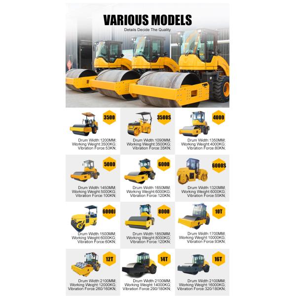 Road Construction Machinery 10 Ton Vibration Single Drum Road Roller