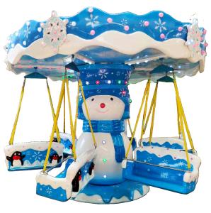 Wholesale Ice Snow Flying Chair Ride 2.6 M Height LED Lighting Safe For Kids from china suppliers