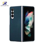 Super Light Blue Aramid Fiber Phone Case For Samsung Z Fold 3
