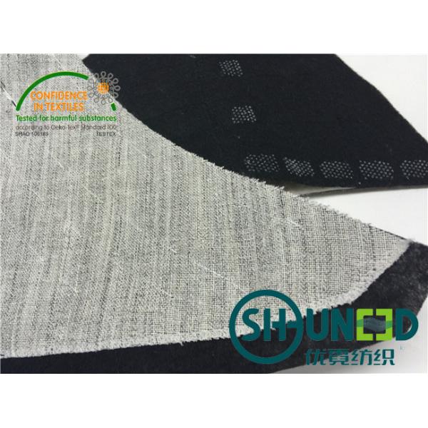 Polyester Suit Shoulder Pads , Hair Interlining Dress Shoulder Pads