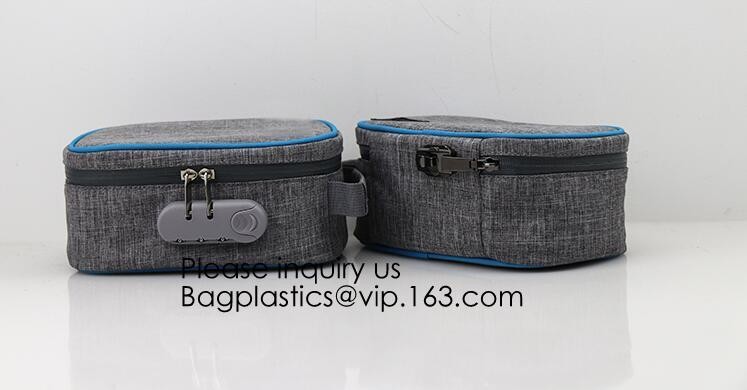Laser PVC Carbon Lined Small Pocket Smell Proof Bag 11x7 - Store all your Smelly smoking accessories with combo lock,