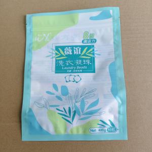 Wholesale Bulk Order Transparent Laundry Pod Packaging Bag Leak-Proof Bottom Gusset Design from china suppliers