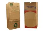 Custom Yard Waste Lawn Paper Bags Multiwall Moisture Proof 30 Gallons