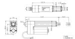 DC Actuators 24V 12V IP66 45dB Low Noise 200KG Max. Thrust 50mm - 600mm Stroke