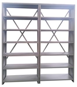 Wholesale Double Upright Single Sided Metal Open Bookshelf from china suppliers
