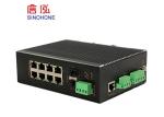 Durable Gigabit Ethernet Switch With Fiber Optic Ports 2 SFP 8 RJ45 RS485 / 232
