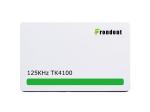 EM4200 125khz Rfid Card Plain White Color , Smart Loyalty Card For Access