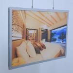 Aluminum Ultra Slim Crystal Light Box Snap Clip Advertising Backlit Poster Frame