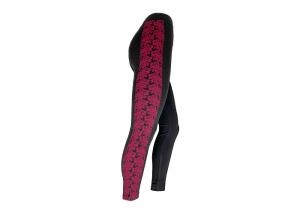 China Women Rose Panel Detail Design High Waist Yoga Pants Seamless Leggings on sale