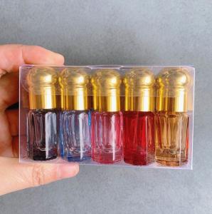 Wholesale Clear Roller Glass Cosmetic Containers 6ml 3ml Octagonal Glass Bottle from china suppliers