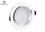30 Watt 8 Inch Recessed LED Down Light Round Shape 3000lm Pure Aluminum House
