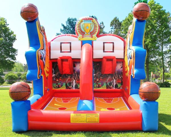 Shooting Stars Basketball Inflatable Target Bounce House Interactive Sports