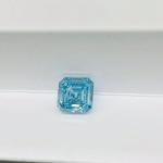 Asscher Cut Blue Synthetic Diamond Lab Engineered Diamonds 1-2 Carat