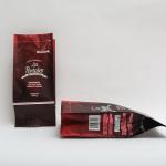 454g 280 X 100mm Printed Flat Bottom Coffee Bags With Valve For Coffee Beans