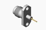 Female 1.85mm RF Connector Flange Mout Type Stainless Steel Material with Long