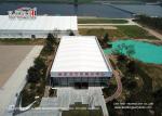 Luxury Glass Wall Flat Roof Aluminum Tents For Office 20m X 40m X 8m