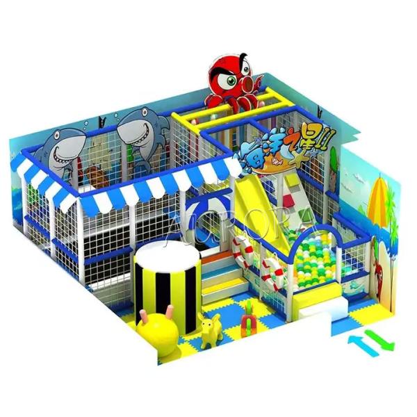 CE EN14960 Soft Play Indoor Playground Equipment Marine Theme Trampoline