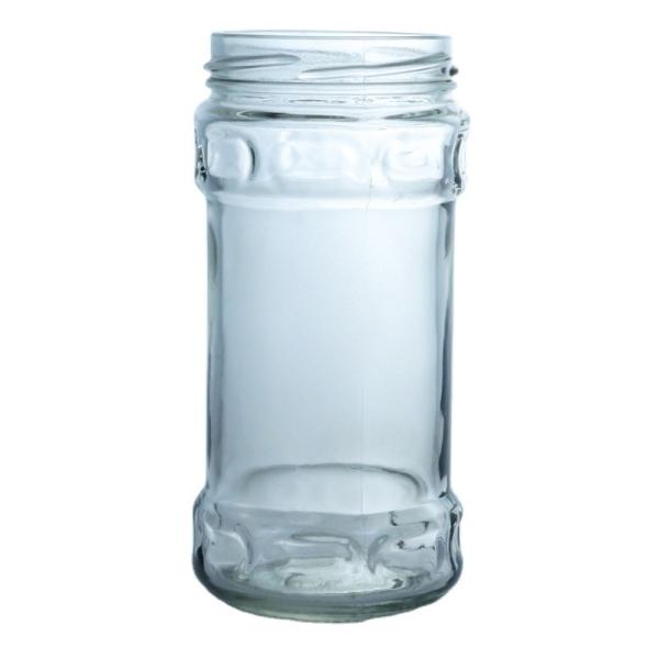 Produced Food Grade Clear Round Glass Honey Jar With Screw Top For Your Unique