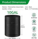 10 Gallon Potato Grow Bags, Planter Pouch Bags for Vegetables, Fruits and
