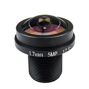 Wholesale High Definition F2.0 Fisheye CCTV Lens 5MP 1.7MM M12*0.5 Mount 1/2.5 Optical from china suppliers