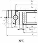 Single-Row 4 Point Contact Ball Slewing Ring Bearing Machining 800.20