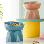 ABS Pet Feeder Elevated Cat Dishes For Food Water