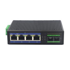 Wholesale Din Rail Mounted Unmanaged Industrial Ethernet Switch 4 UTP Ports DC52V from china suppliers