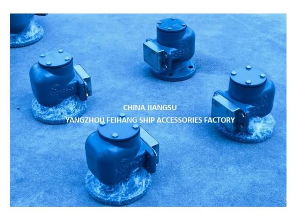CAST IRON MARINE TANK AIR VENT HEAD533HFB-50A WITH SUS316L FLOATER NBR GASKET 0