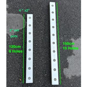 Wholesale Customizable NFT Pipes PVC Channel 2 Meters Length 100x50mm for Hydroponic Growing from china suppliers