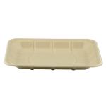 Sugarcane Bagasse Compostable Paper Food Tray 8*6inch eco-friendly 100%