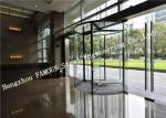Modern Electrical Revoling Glass Facade Doors For Hotel or Shopping Mall Lobby