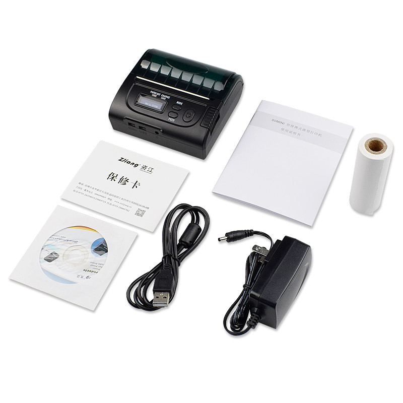 7.4VDC Android Receipt Printer , Bluetooth Pocket Printer Compact Size
