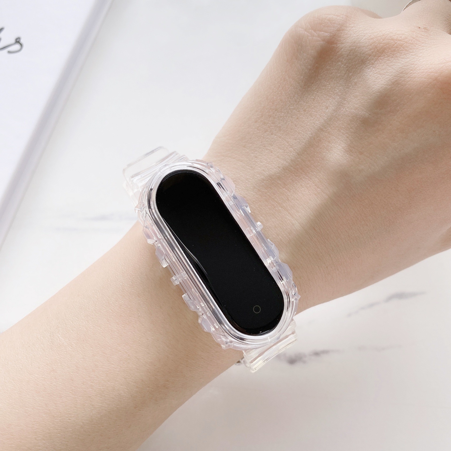 Airtag Case TPU Translucent Millet Bracelet 7 Colors