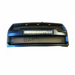 Wholesale Black Front Grill Mesh With LED Light Bar 15 17 F150 Raptor Accessories from china suppliers