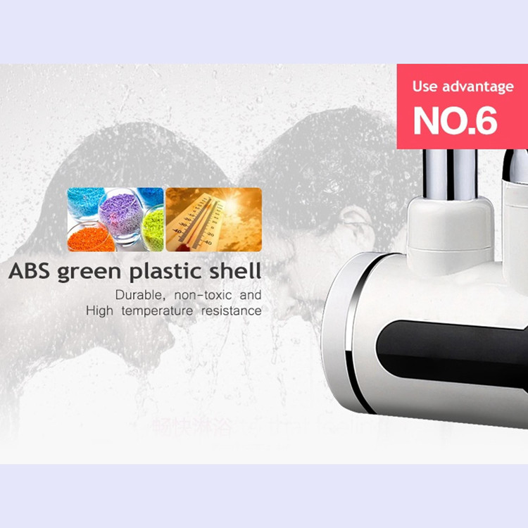 50HZ Instant Digital Electric Hot Water Tap Geyser RoHs 500000 Times Service Life