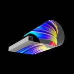 Pixel Pitch 16mm LED Transparent Film Screen Soft For Glass Installed Play
