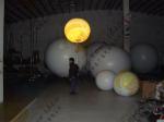 PVC Colorful Inflatable Balloon , Fireproof 0.18mm Thickness Advertising Balloon