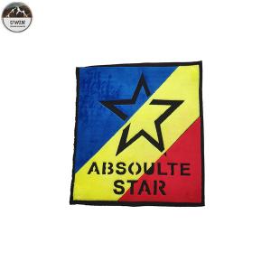 Wholesale Large Star Custom Made Embroidered Patches Chenille Material Blue / Red / Yellow from china suppliers